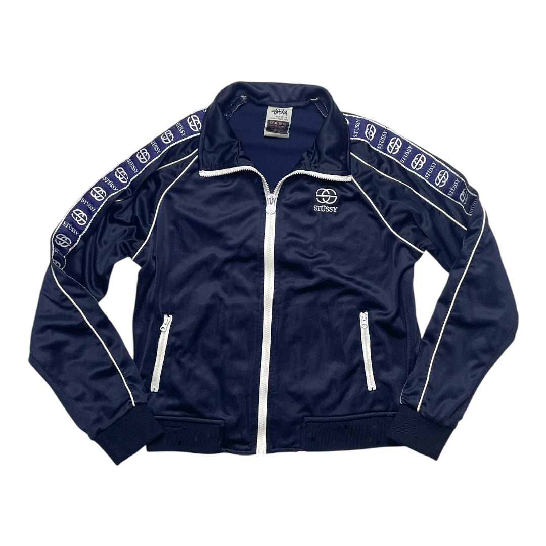 Vintage Stussy Track Jacket Navy