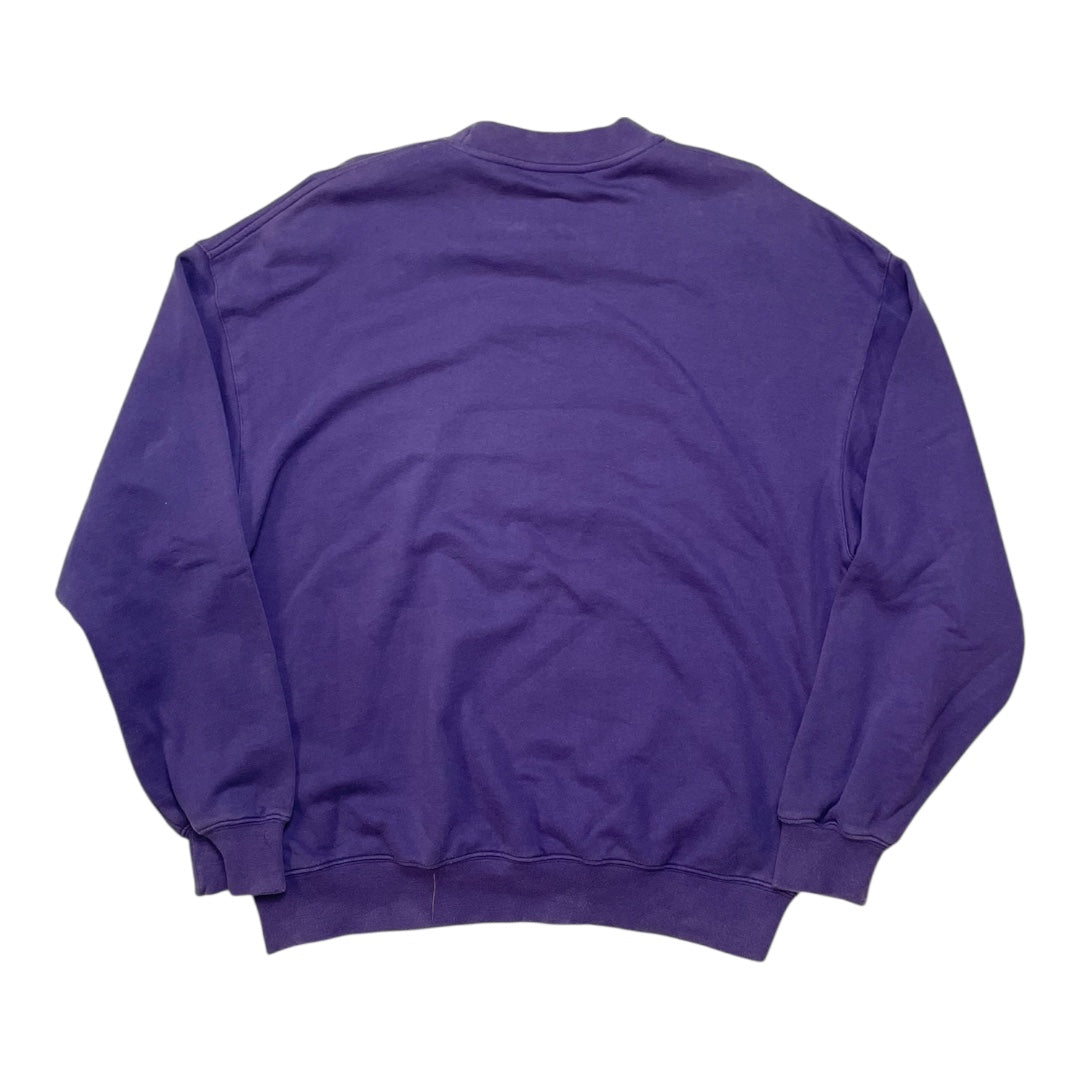 Vintage 90s Adidas Trefoil Logo Purple Sweatshirt