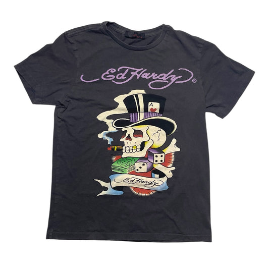 Vintage Ed Hardy Tattoo Skull T-Shirt