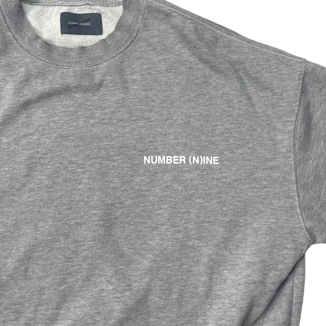 Number (N)ine Common Base Grey Sweatshirt