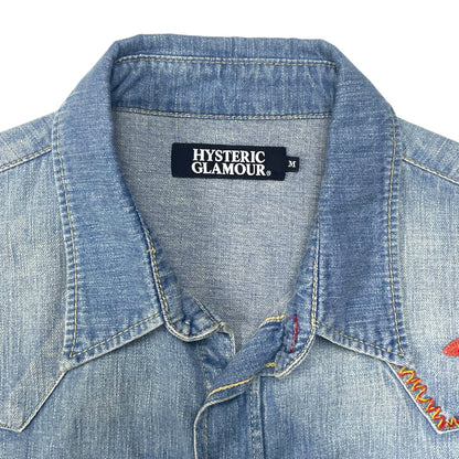 Vintage Hysteric Glamour Embroidered UFO Denim Shirt