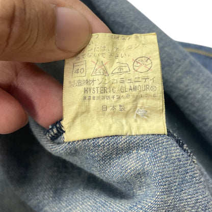 Vintage Hysteric Glamour Embroidered UFO Denim Shirt